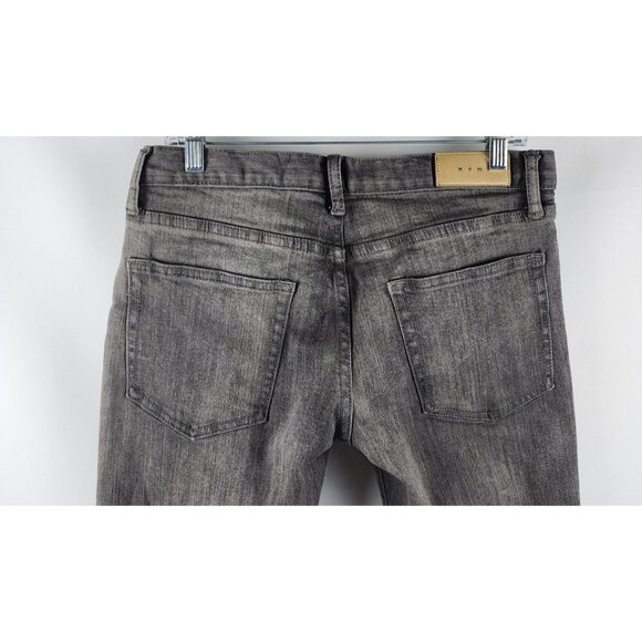 mnml Jeans Mens 30x33 Gray Skinny Leg Ankle Zip Button Fly Low Rise Denim - Picture 8 of 9